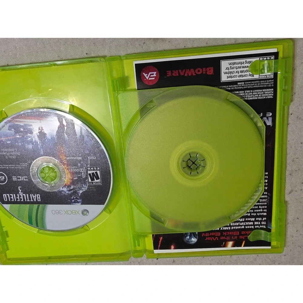 Battlefield 3 Xbox 360 EA DICE First Person Shooter Video Game Complete 2-Disc